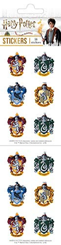 Playhouse Harry Potter Houses of Hogwarts Crests Pack of Three Perforated Sticker Sheets