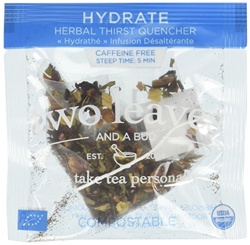 TWO LEAVES AND A BUD Organic Hydrate Tea 15 Bag, 0.02 Pound