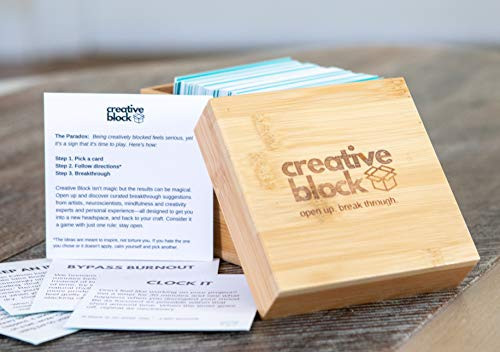 Creative Block by Breakthrough Blocks - Problem Solving Solutions and Brainstorming Ideas Cards to Break Through Mental Blocks, Find Inspiration, and Unlock Potential