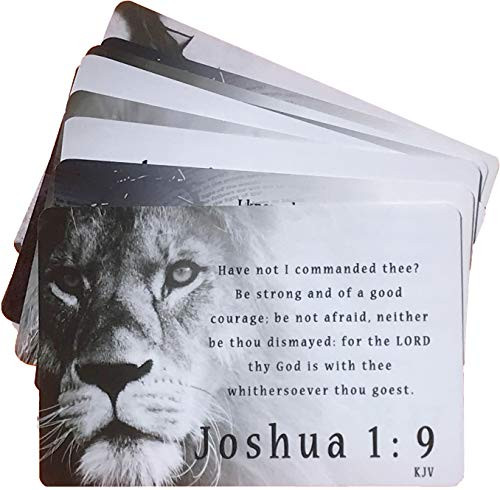 Mens Scripture Cards (10-Pack) KJV, Inspirational Memorization Bible Verse Cards of Encouragement