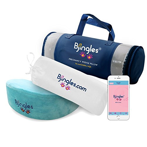 Pregnancy Wedge Pillow-1st, 2nd & 3rd Trimesters/Mom & Maternity/Mom to be Gift/Portable/Support Body, Belly, Back & Knees/Adapts to All Women Sizes