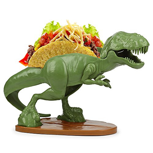 Funwares, T-Rex Dinosaur Taco Stand Holds 2 Tacos, Top Rated Novelty Taco Holder