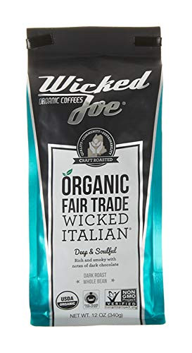 Wicked Joe Coffee Italian Whole Bean, 12 oz, green