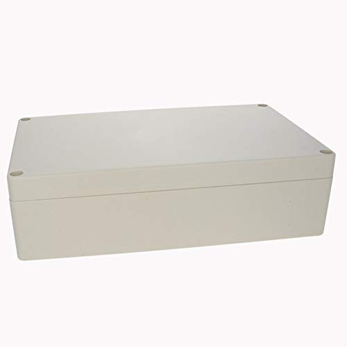 Fielect 200x120x56mm Junction Box Rectangle ABS Junction Box Universal Project Enclosure DIY Electronic Wiring Junction Box, Dustproof, IP67, 1Pcs