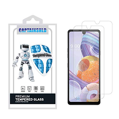 (2 Pack) CaptainShld for LG Stylo 6 Tempered Glass Screen Protector, Anti Scratch, Bubble Free (2 Pack) CaptainShld for LG Stylo 6 Tempered Glass Screen Protector, Anti Scratch, Bubble Free