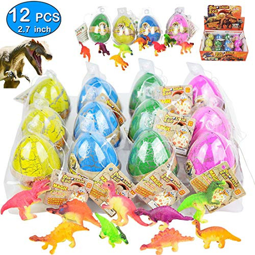 Easter Eggs 12 Pack 2.7 in Giant Size Dinosaur Eggs Easter Hatching Dinosaur Egg Toys That Hatch in Water Easter Basket Stuffers for Girls Boys Kids Indoor outdoor Easter Birthday Party Favors Easter Eggs 12 Pack 2.7 in Giant Size Dinosaur Eggs Easter Hatching Dinosaur Egg Toys That Hatch in Water Easter Basket Stuffers for Girls Boys Kids Indoor outdoor Easter Birthday Party Favors