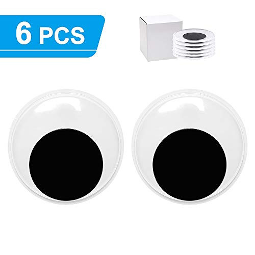 6pcs 3inch Giant Googly Wiggle Eyes Self Adhesive, Large Big Googly Eyes for Craft Sticker for DIY by ZZYI 6pcs 3inch Giant Googly Wiggle Eyes Self Adhesive, Large Big Googly Eyes for Craft Sticker for DIY by ZZYI