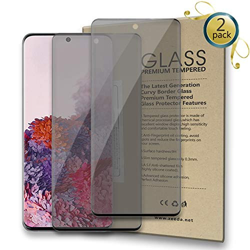 Galaxy S20 Ultra Privacy Screen Protector,3D Curved 9H Hardness Anti-Spy Case-Friendly Bubble-Free for Samsung Galaxy S20 Ultra (6.9) 2 Pack Galaxy S20 Ultra Privacy Screen Protector,3D Curved 9H Hardness Anti-Spy Case-Friendly Bubble-Free for Samsung Galaxy S20 Ultra (6.9) 2 Pack