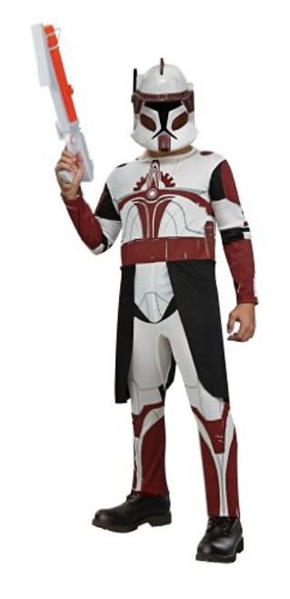 Rubies Star Wars Clone Wars Child's Clone Trooper Commander Fox Costume and Mask, Large Rubies Star Wars Clone Wars Child's Clone Trooper Commander Fox Costume and Mask, Large