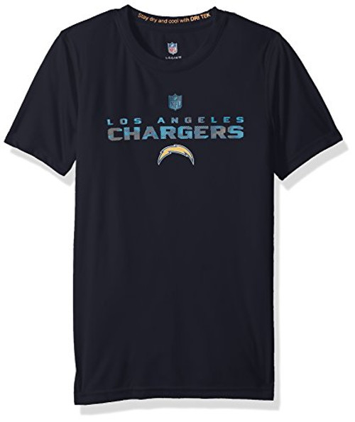NFL Youth Boys "Nebula" Performance Short Sleeve Tee-Navy-XL(18), Los Angeles Chargers NFL Youth Boys "Nebula" Performance Short Sleeve Tee-Navy-XL(18), Los Angeles Chargers
