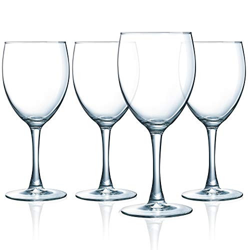 Luminarc Atlas 12 Ounce Goblet Glass, Set Of 4, Clear