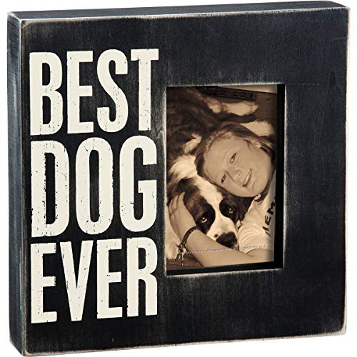Primitives by Kathy 19136 Photo Box Frame, 10" x 10", Best Dog Ever