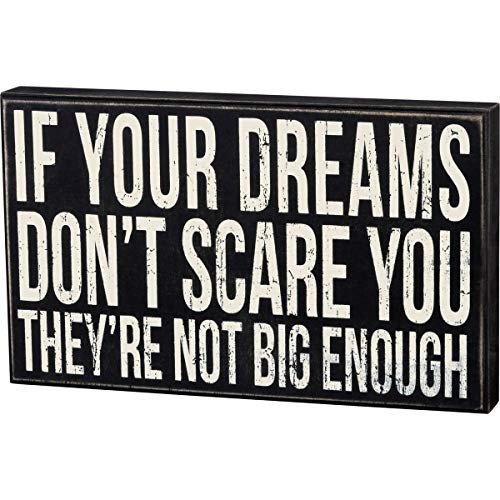 Primitives by Kathy Classic Box Sign, 15 x 9-Inches, Not Big Enough