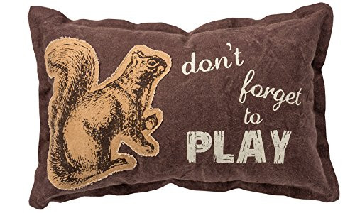 Primitives by Kathy Decorative Don't Forget to Play Canvas Throw Pillow, 19 x 12-Inch Primitives by Kathy Decorative Don't Forget to Play Canvas Throw Pillow, 19 x 12-Inch