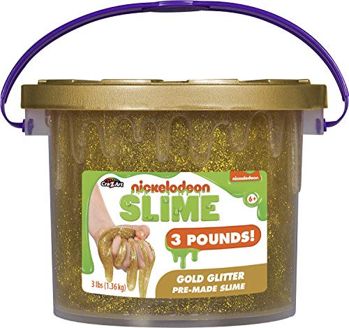 Cra-Z-Art Nickelodeon 3Lb Gold Glitter Slime Bucket