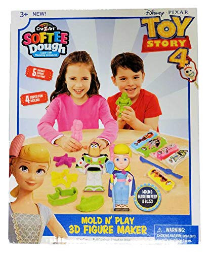 CraZart Softee Dough Toy Story Mold N' Play 3D Figure Maker