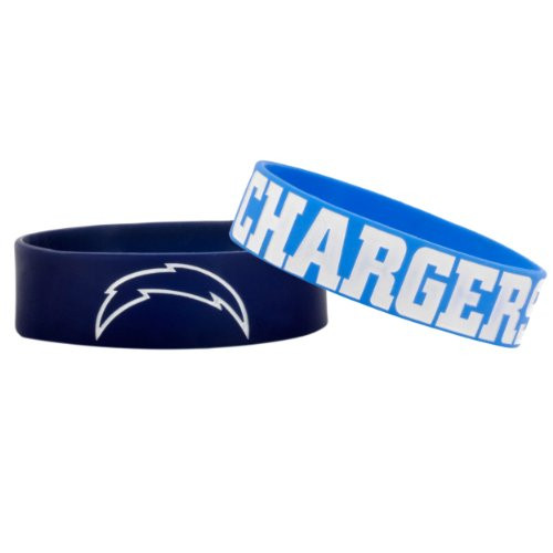 FOCO NFL FOCO NFL San Diego Chargers Bulky Bandz Bracelet 2-Pack FOCO NFL FOCO NFL San Diego Chargers Bulky Bandz Bracelet 2-Pack