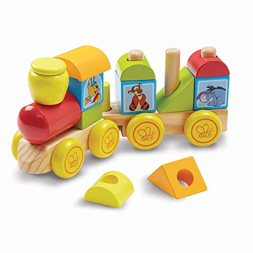 Melissa & Doug Disney Baby Winnie the Pooh Wooden Stacking Train (14 pcs)