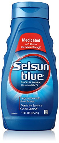 Selsun Blue Medicated Maximum Strength Dandruff Shampoo, 11 Fl Oz, Pack of 1