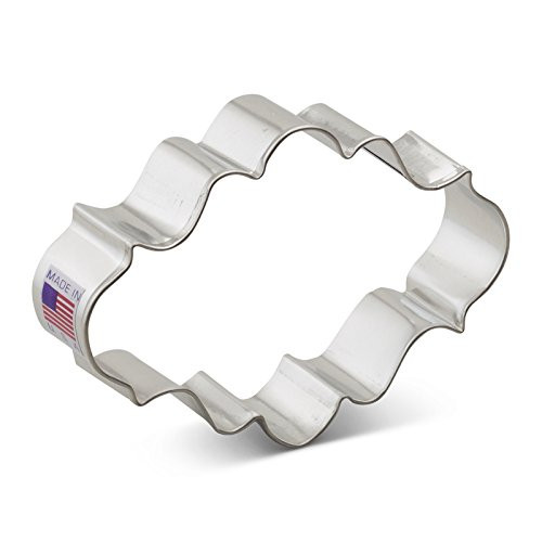 Ann Clark Oval Plaque Cookie Cutter - 4 Inches - Tin Plated Steel