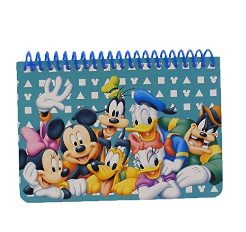 Disney Mickey Mouse and Friends Spiral Autograph Book - Teal by Goofy Mickey Donald