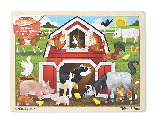 Melissa & Doug Barnyard Wooden Jigsaw Puzzle (24 pcs)
