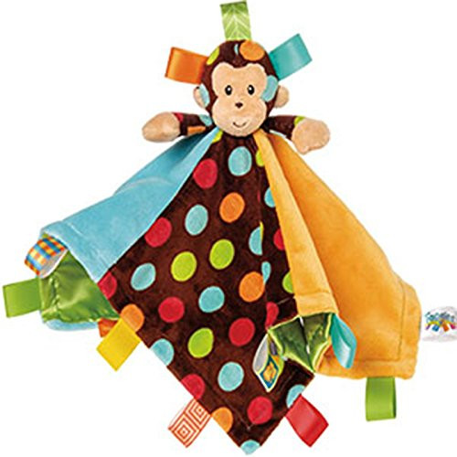 Mary Meyer Taggies Dazzle Dots Character Blanket, Monkey