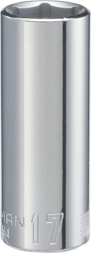 CRAFTSMAN Deep Socket, Metric, 3/8-Inch Drive, 17mm, 6-Point (CMMT44434)