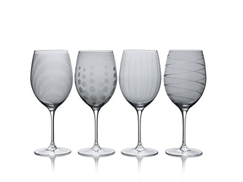 Mikasa Cheers Smoke Wine Glass, 24-Ounce, Set of 4