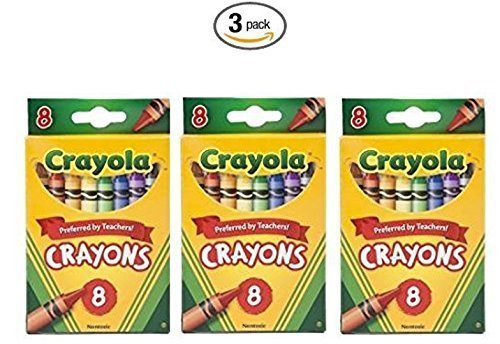 Crayola Crayons,8 Count (52-3008) (3 pack) Crayola Crayons,8 Count (52-3008) (3 pack)