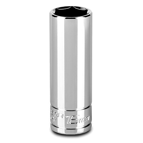 Capri Tools 16 mm Deep Socket, 3/8-Inch Drive, 6-Point, Metric