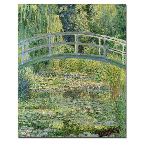 The Water-Lily Pond Pink Harmony, 1899 by Claude Monet, 14x19-Inch Canvas Wall Art