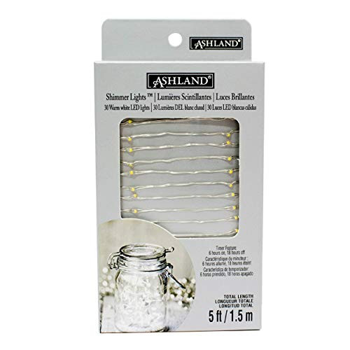 Ashland 5ft. Warm White LED Lights with Timer, for Wedding, Floral & Decorative Decorations