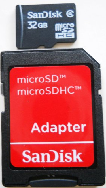 SanDisk 32GB microSDHC Card w/ SD & miniSD Adapter (SDSDQ-032G-2ADP) SanDisk 32GB microSDHC Card w/ SD & miniSD Adapter (SDSDQ-032G-2ADP)
