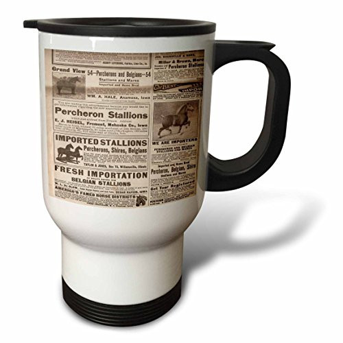 3dRose Baseball Mom Blue on Blue Stainless Steel Travel Mug, 14-Ounce