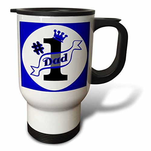 3dRose Cute White Chicken with Yellow Background Travel Mug, 14-Ounce, Stainless Steel