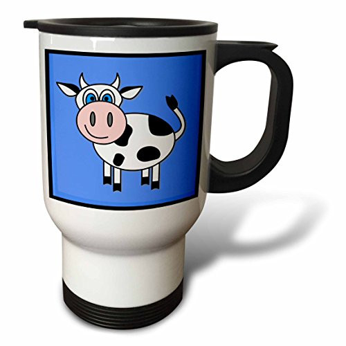 3dRose Raccoon Has My Heart Travel Mug, 14-Ounce