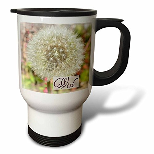 3dRose Dandelion Flower Wish Inspirational Quotes Flowers Stainless Steel Travel Mug, 14-Ounce 3dRose Dandelion Flower Wish Inspirational Quotes Flowers Stainless Steel Travel Mug, 14-Ounce