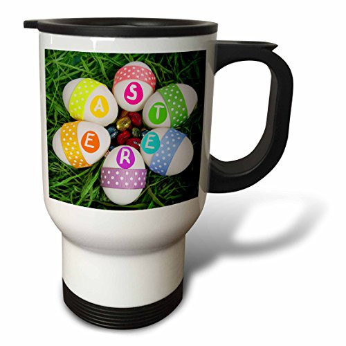 3dRose Chocolate and Real Easter Eggs Stainless Steel Travel Mug, 14-Ounce 3dRose Chocolate and Real Easter Eggs Stainless Steel Travel Mug, 14-Ounce