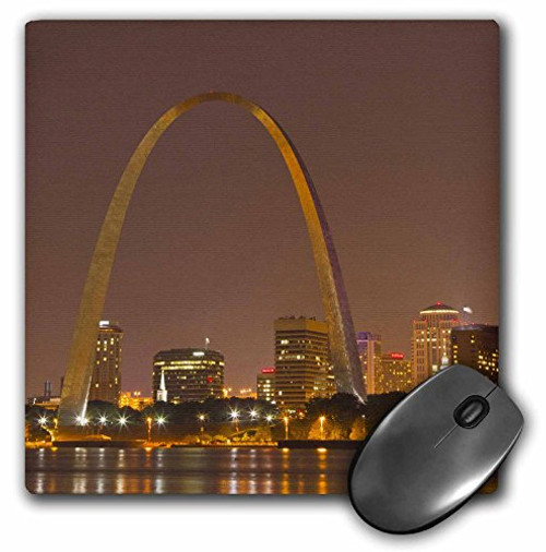 3dRose LLC 8 x 8 x 0.25 Inches Mouse Pad, Gateway Arch St Louis Mississippi River Missouri Chuck Haney (mp_91510_1) 3dRose LLC 8 x 8 x 0.25 Inches Mouse Pad, Gateway Arch St Louis Mississippi River Missouri Chuck Haney (mp_91510_1)
