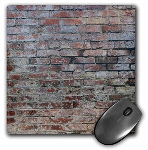 3dRose LLC 8 X 8 X 0.25 Inches Brick Wall Mouse Pad (mp_27970_1)