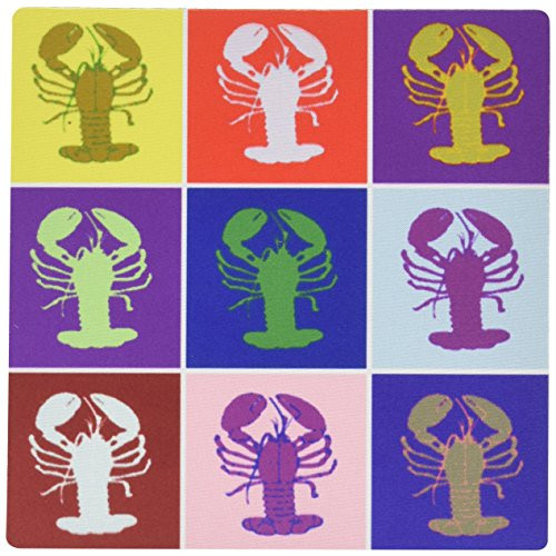 3dRose LLC 8 x 8 x 0.25 Inches Mouse Pad, Image of 9 Unique Lobster Art (mp_173983_1) 3dRose LLC 8 x 8 x 0.25 Inches Mouse Pad, Image of 9 Unique Lobster Art (mp_173983_1)