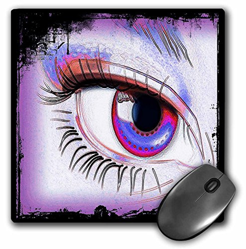 3dRose LLC 8 x 8 x 0.25 Inches Mouse Pad, Billy Goat and Little Girl Art (mp_167192_1)