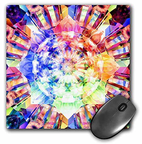 3drose Spectrum Fractal Colorful Three Dimensional Kaleidoscopic Digital Artwork - Mouse Pad