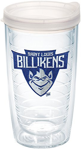 Tervis 1227505 Saint Louis Billikens Primary Logo Tumbler with Emblem and Frosted Lid 16oz, Clear