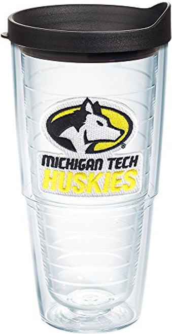 Tervis 1227569 Michigan Tech Huskies Primary Logo Tumbler with Emblem and Black Lid 24oz, Clear Tervis 1227569 Michigan Tech Huskies Primary Logo Tumbler with Emblem and Black Lid 24oz, Clear