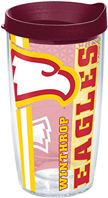 Tervis 1229809 Winthrop Eagles College Pride Tumbler with Wrap and Maroon Lid 16oz, Clear Tervis 1229809 Winthrop Eagles College Pride Tumbler with Wrap and Maroon Lid 16oz, Clear