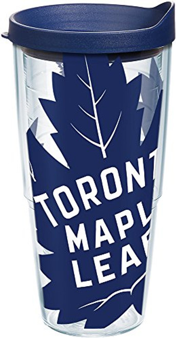 Tervis 1235115 NHL Toronto Maple Leafs Colossal Tumbler with Wrap and Navy Lid 24oz, Clear Tervis 1235115 NHL Toronto Maple Leafs Colossal Tumbler with Wrap and Navy Lid 24oz, Clear