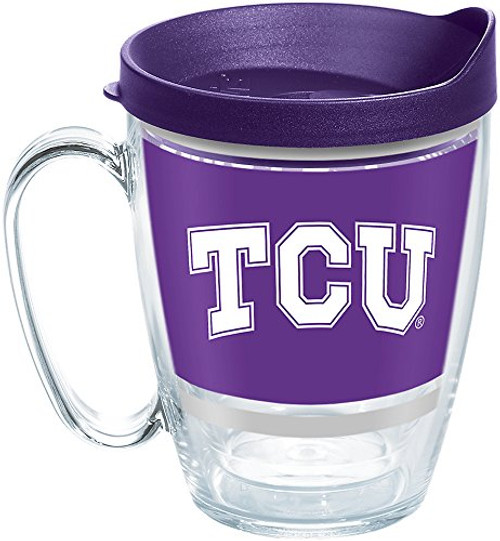 Tervis 1257465 Tcu Horned Frogs Legend Insulated Tumbler with Wrap and Royal Purple Lid, 16oz Mug, Clear Tervis 1257465 Tcu Horned Frogs Legend Insulated Tumbler with Wrap and Royal Purple Lid, 16oz Mug, Clear