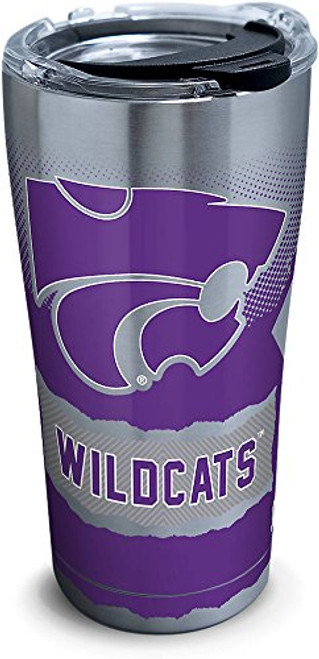 Tervis 1268374 Kansas State Wildcats Knockout Stainless Steel Tumbler with Clear and Black Hammer Lid 20oz, Silver Tervis 1268374 Kansas State Wildcats Knockout Stainless Steel Tumbler with Clear and Black Hammer Lid 20oz, Silver